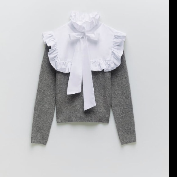 Zara combination knit sweater - Picture 4 of 6